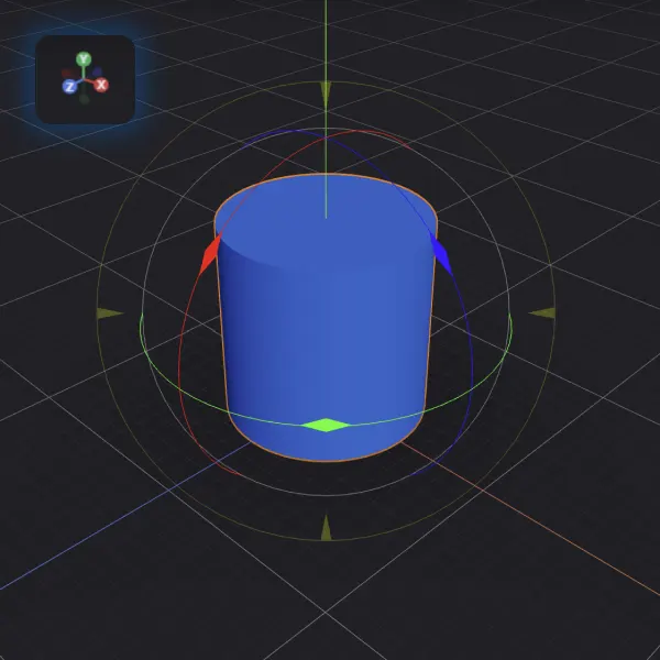 Tiradores 3D para mover, girar y escalar