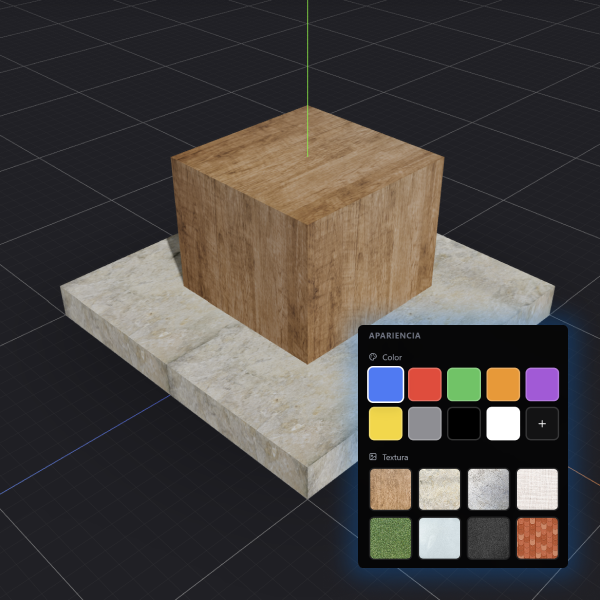 Materiales y 8 texturas