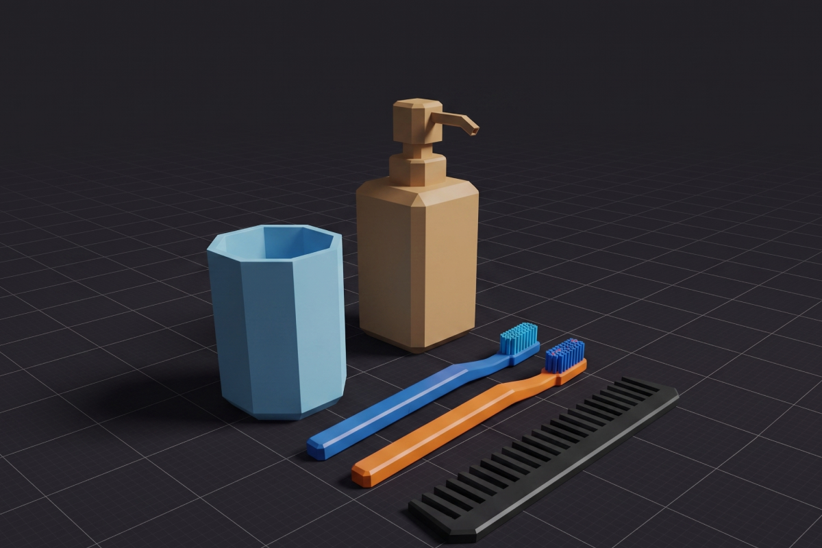 Objetos de Baño, proyecto de Modeling Studio